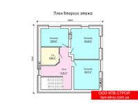 Проектирование домов в Харькове : План второго этажа 