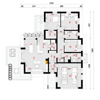 план первого этажа дома в бадане
