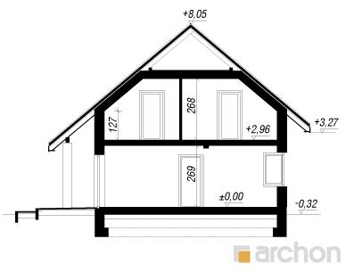 Дом в малиновках 2 в разрезе